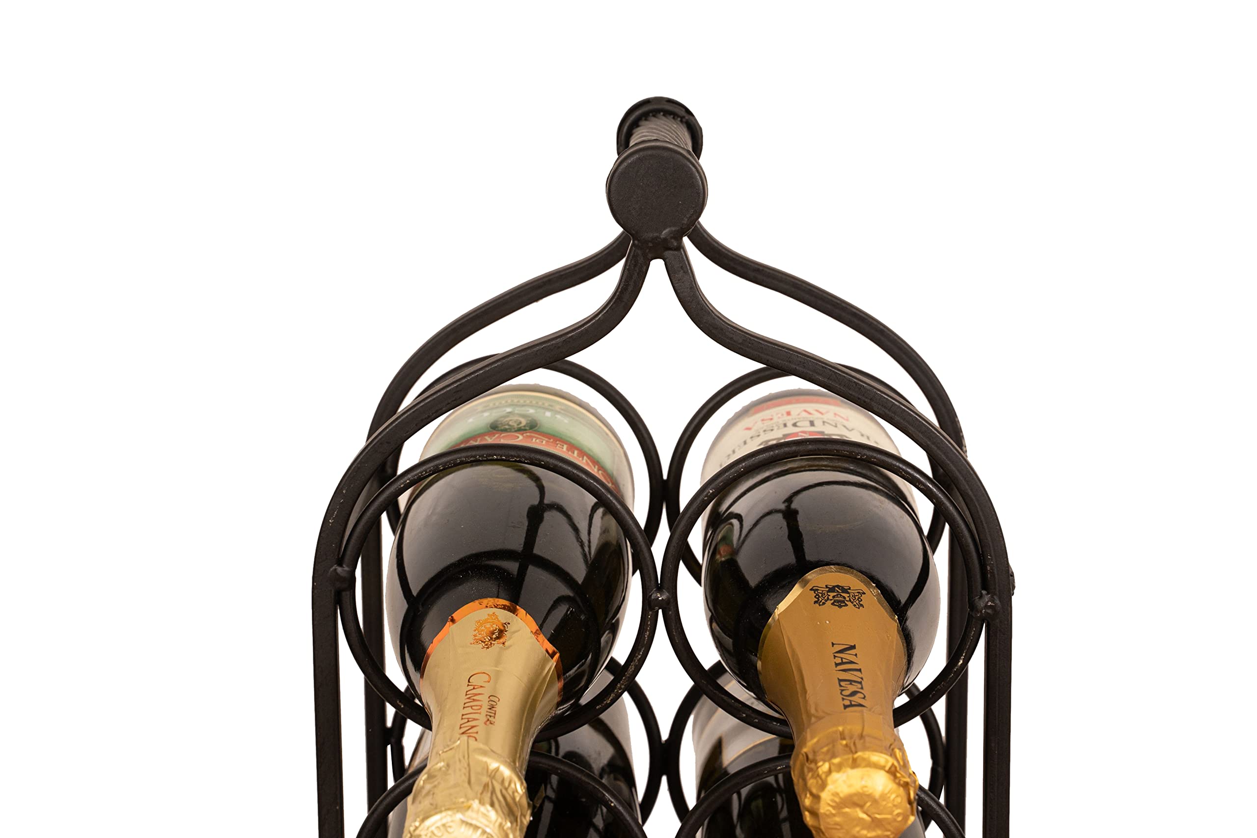 Biscottini Botellero Vino Metal 105x12x24 cm | Botellero Vino Vertical | Mueble botellero para 16 Botellas | Soporte Botellas Vino y Agua