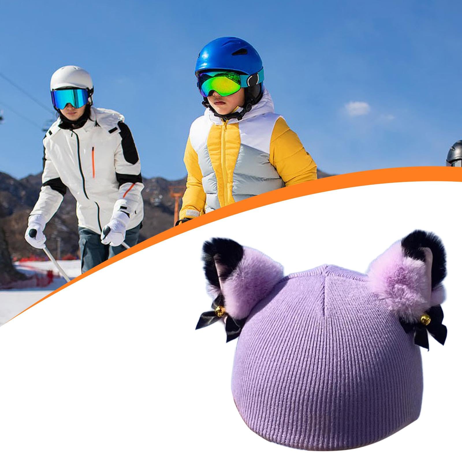 funny snowboard helmet covers F Fityle Cat Ear Ski Cover Helmet Cover Snowboarding Skiing Accessory for Winter Sports Skateboard Kids Adults Fits HP Spectre x360 16 If you insist on ABU GARCIA Eva Tackle Size/Color:7'6