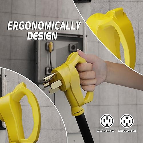 Miniatura 10 de Cable de extensión RV de 100 pies y 30 amperios para exteriores con mango de agarre, cable de alimentación STW de calibre 10/3 STW resistente al