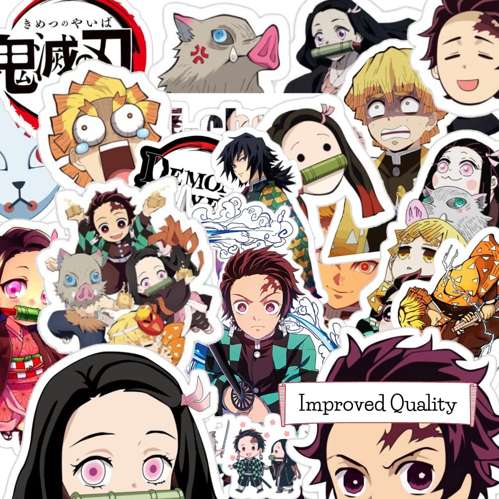 Careflection Polyvinyl Chloride Demon Slayer Tanjiro Anime Japanese Cartoon Multipurpose Matte Finish Laminated Stickers Perfect for Laptop Computer Car Skateboard Water Bottle Travel - Pack of 20 (B0999MZK1Q) Amazon Price History, Amazon Price Tracker