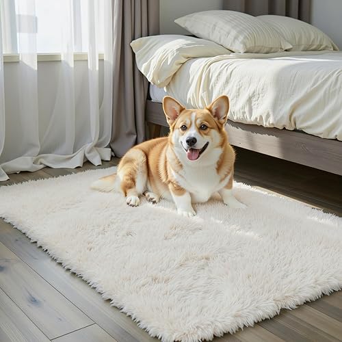 Miniatura 123 de Tapetes para sala de 6 x 9, tapetes de pelo largo grandes y suaves, tapete de área afelpado para dormitorio, decoración estética del hogar para Gris