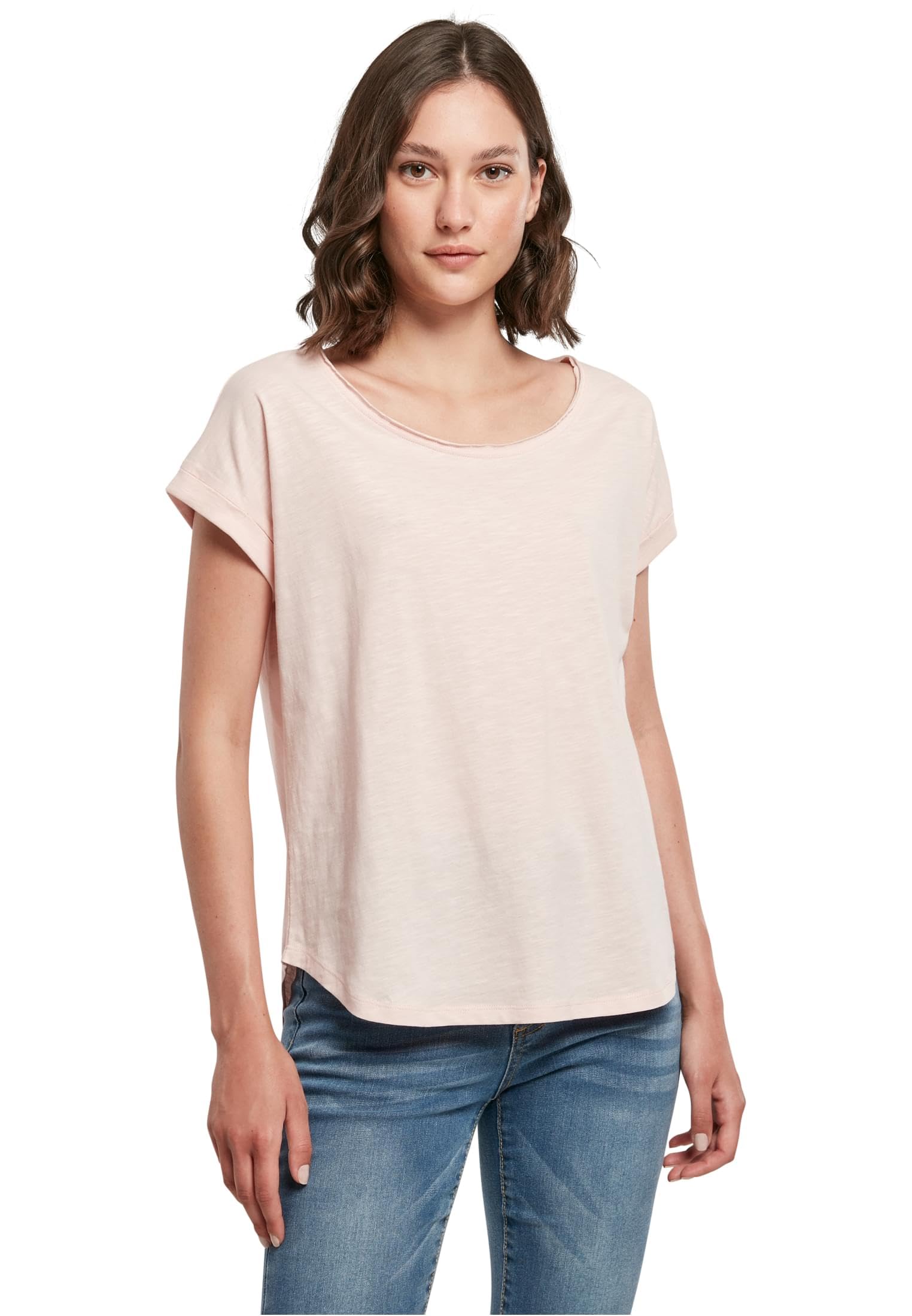 Build your Brand Women's T-Shirt, Pink, 4XL