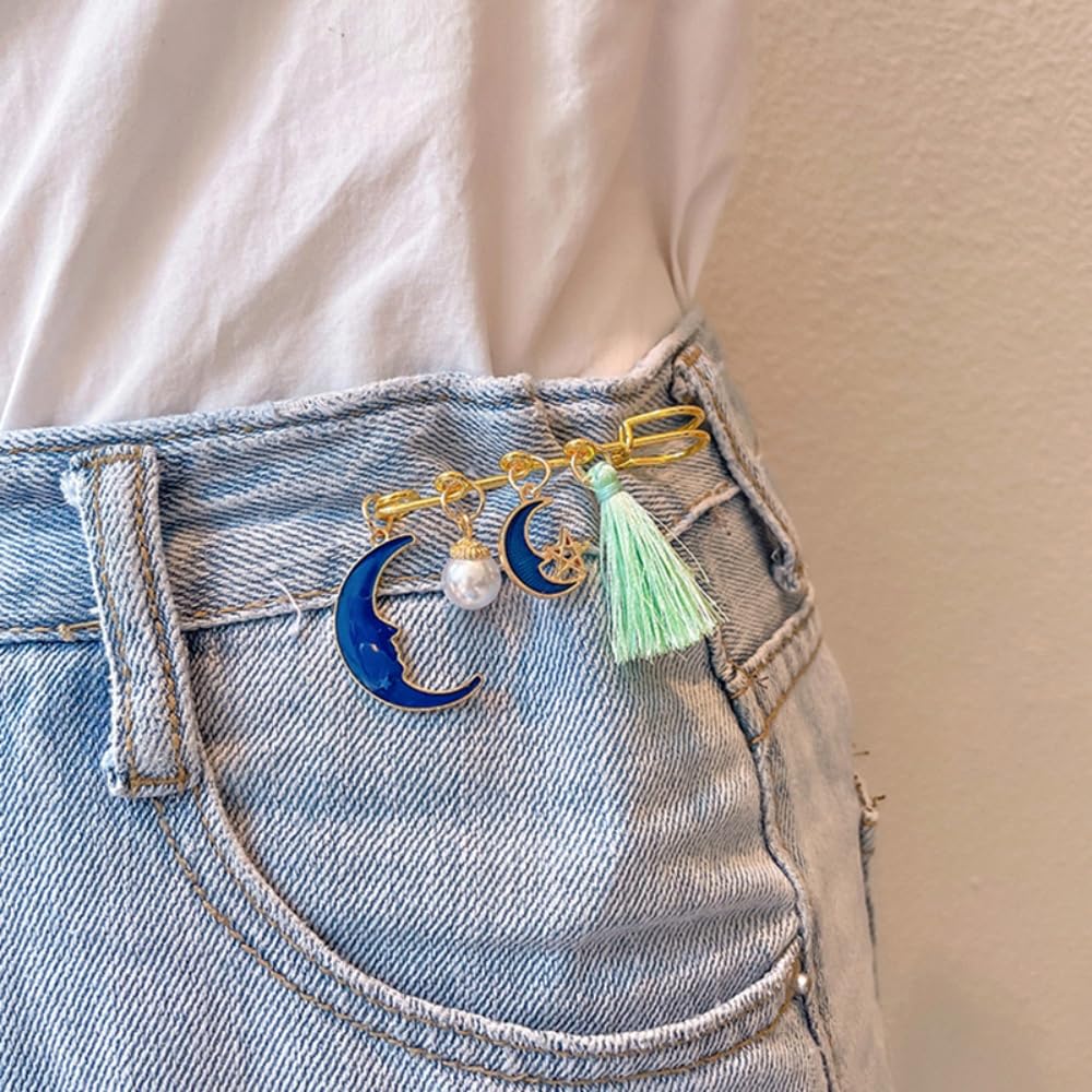 20 Pack Safety Pins Brooch Findings Metal Brooch Pin with 3 Loops 2 Inch Safety Pins for Shirts Purses Costume Design Findings Jewellery Making Craft - Image 2