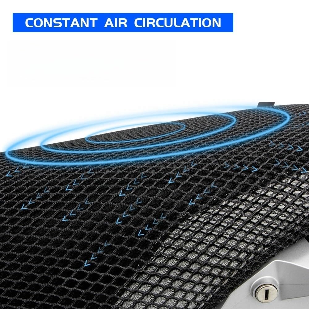 Funda para Asiento Moto Funda de Asiento de Tela de Malla Antideslizante para Motocicleta, cojín Transpirable para YA&MAHA Tracer 7 Tracer 700 GT MT-07 Tracer Fundas Asiento