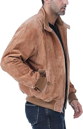 Landing Leathers Men WWII Leather Bomber Jacket (Also available in Big and Tall)
