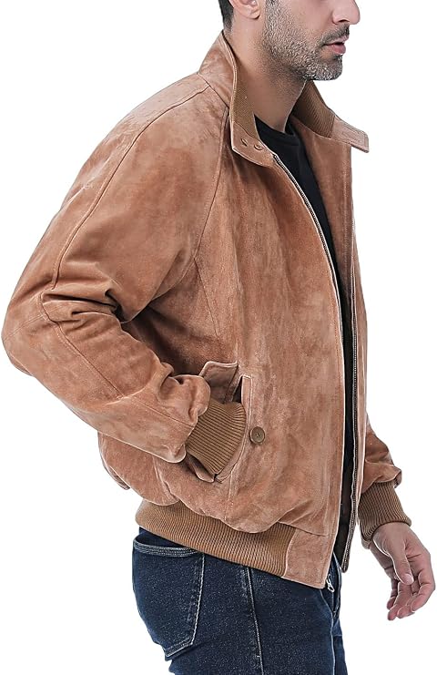 Landing Leathers Men WWII Leather Bomber Jacket (Also available in Big and Tall)