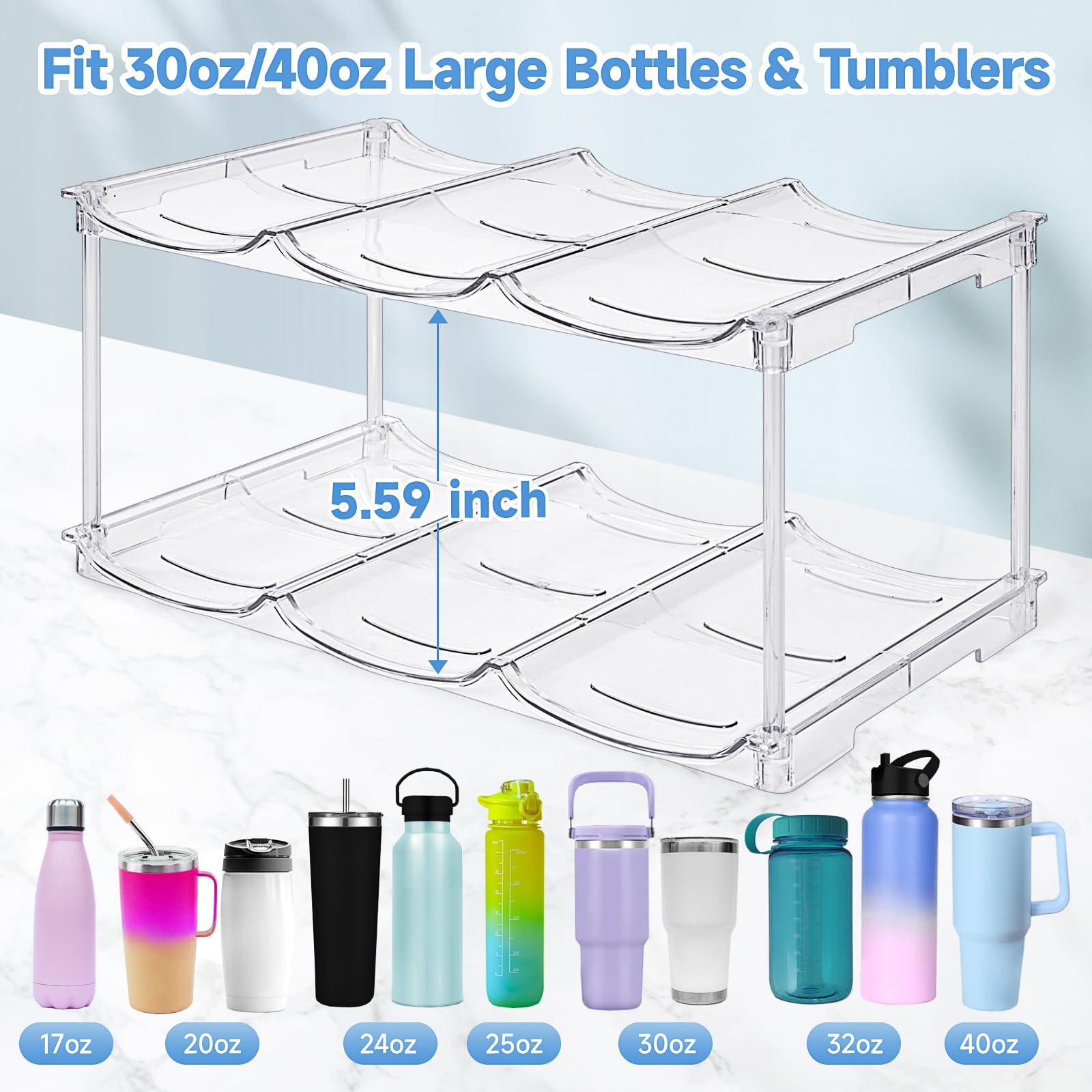 Stanley - Organizer per bottiglie d'acqua per bicchiere Stanley da 1,18