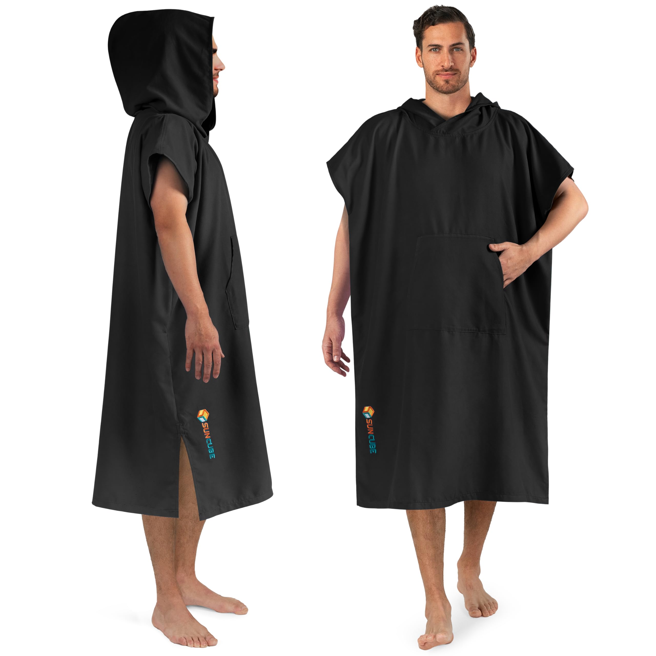 Amazon.com : SUN CUBE Surf Poncho Changing Robe with Hood, Quick