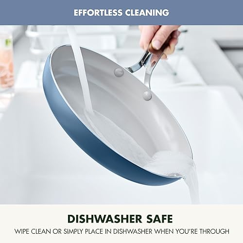 Miniatura 10 de GreenPan Nova - Juego de ollas, sartenes y tapas de 10 piezas, antiadherente, de cerámica, sin PFAS, apto para inducción, lavavajillas y horno,