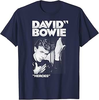 Amazon.com: David Bowie - Bold Heroes T-Shirt : Clothing