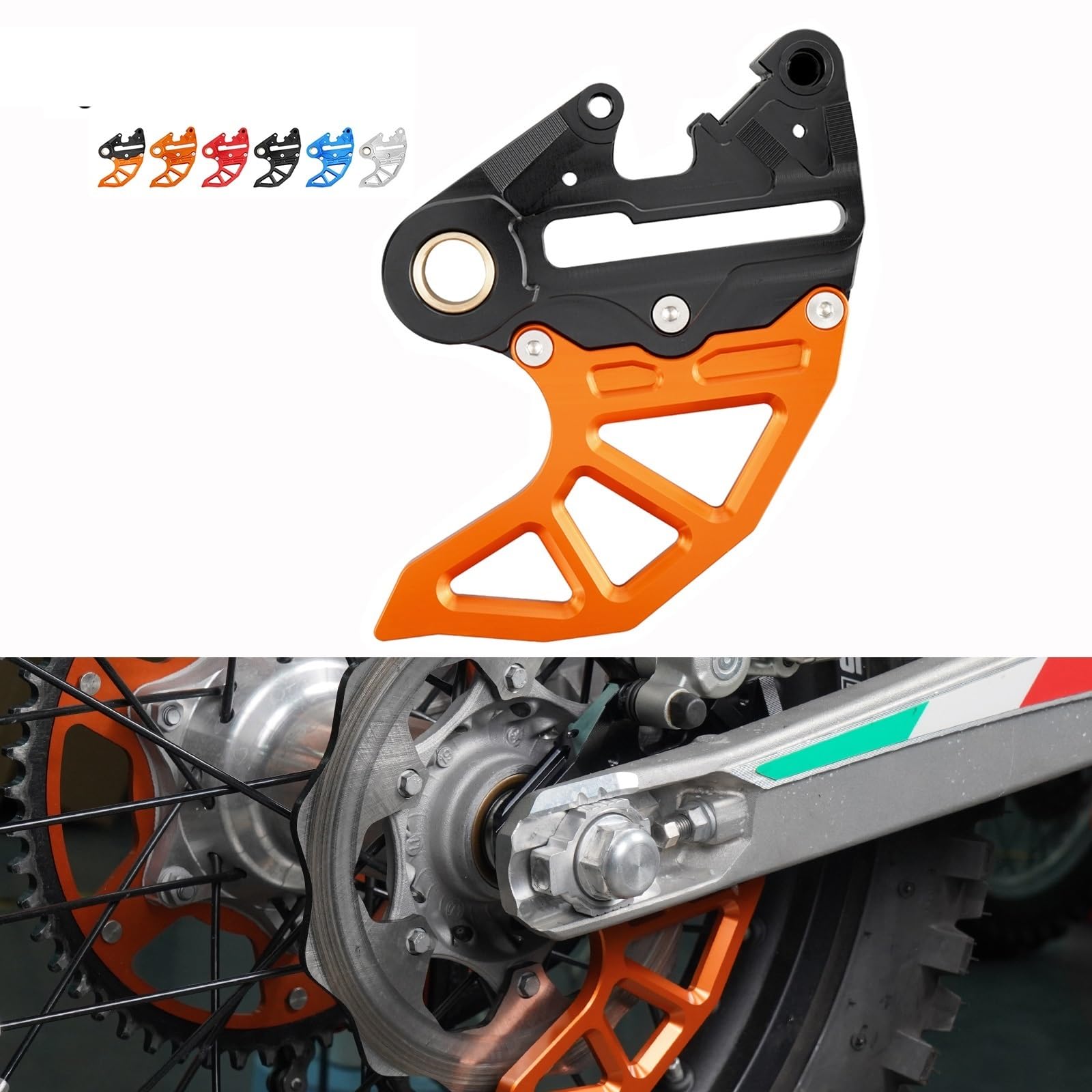 Bremssattel Abdeckungen Fit Für KTM 125 250 300 350 400 530 XCW XCFW EXC EXCF 6 Tage Hinten Bremsscheibe Schutz Protector(F)