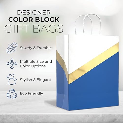 Miniatura 2 de Bolsas de regalo de diseñador con asas, varios tamaños y colores, bonitas bolsas de regalo de lujo, bolsas de bienvenida de boda, regalo de novia o