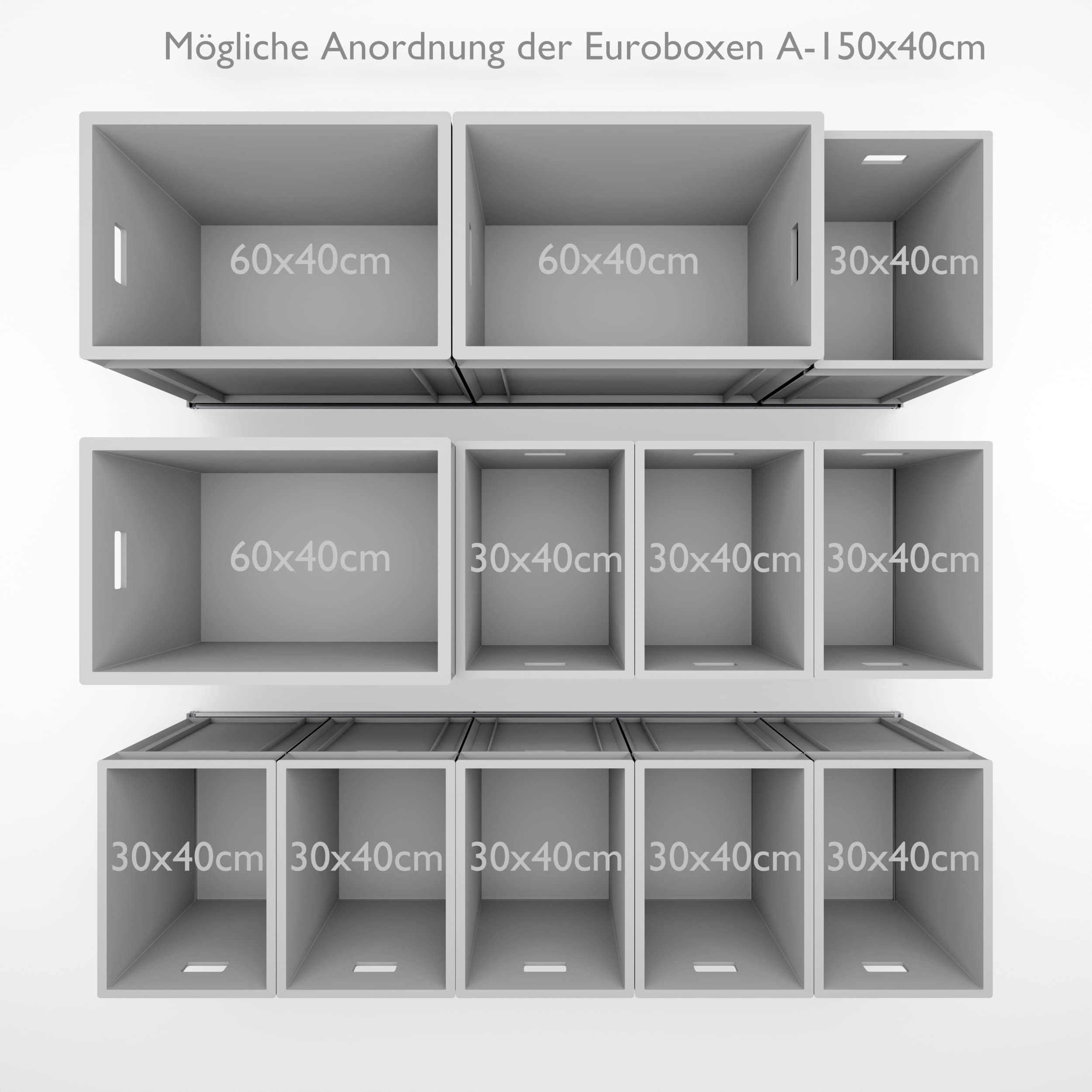 Heckauszug 150cm mit Zwei Etagen & Schwerlastauszug, Regalsystem - ideal für die Heckgarage im Kastenwagen (Ebenen: 2)