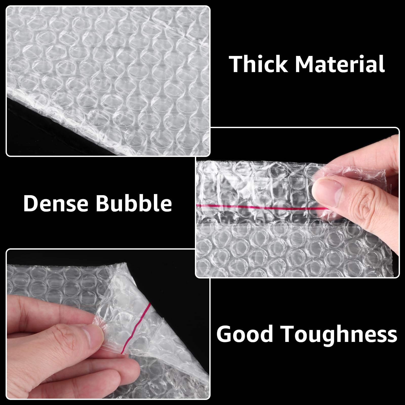 CYEER Lot de 100 sacs à bulles autocollants - 20 x 30 cm - Pour emballage d'expédition - Rembourrage résistant aux chocs