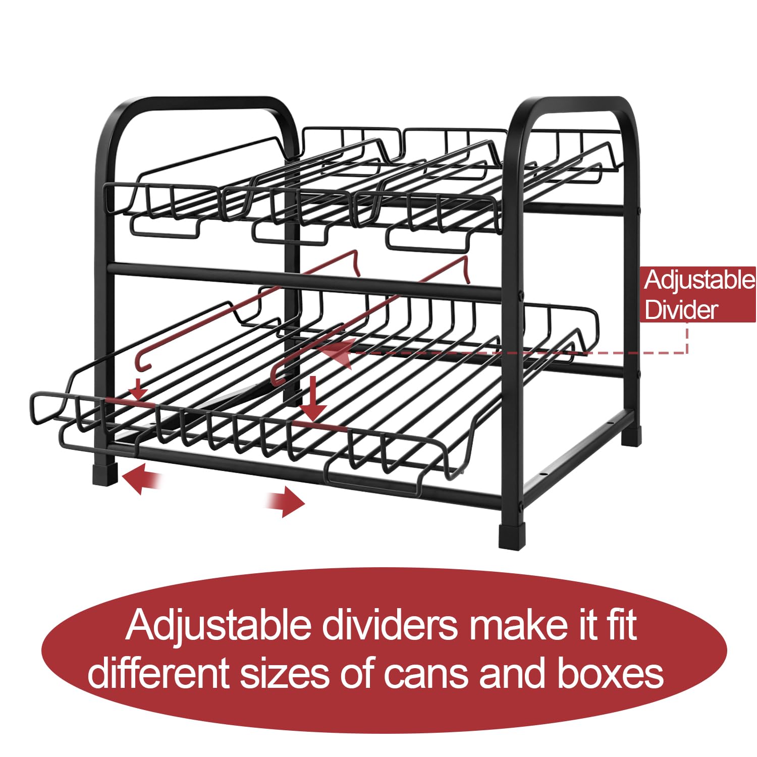Can Organizer voor voorraadkast 7 Tier Can Rack Organizer Kan Opslag