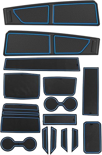 auovo Tapete antipolvo compatible con accesorios Ford Bronco 2021 2022 2023 2024 para salpicadero, insertos para portavasos de consola central