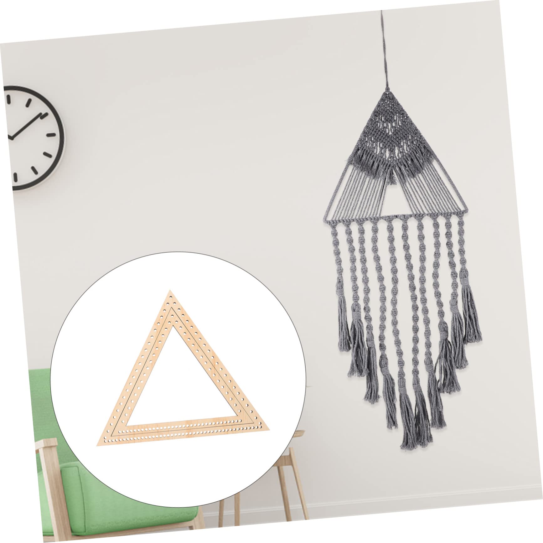 Operitacx 4 Pezzi Strumenti Per Tessitura Di Arazzi Dream Catcher Telaio Triangolo Telaio Triangolo Macchina Per Maglieria Tessitura Degli Arazzi Cerchi Artigianali Piccole Perline Telai