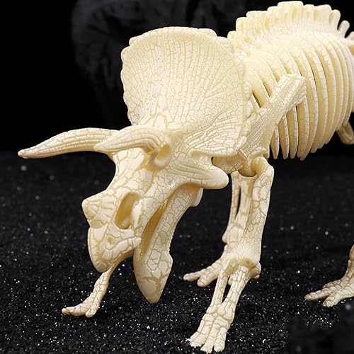 Miniatura 8 de Figura para armar Nuolux, 3 piezas 4D fósil de esqueleto de dinosaurio para niños