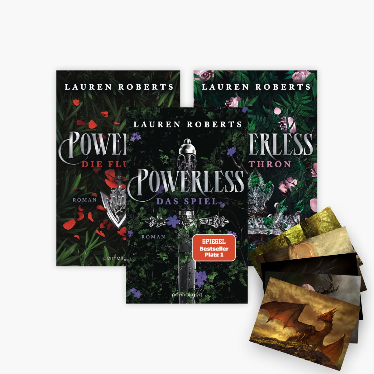 Die Powerless-Reihe Band 1-3 plus 1 exklusives Postkartenset