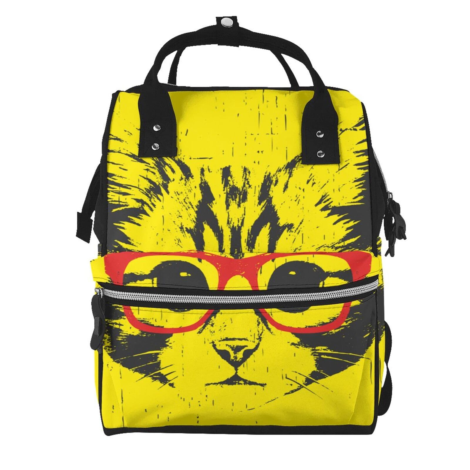 Cartable chat avec lunettes multicolore pour exprimer sa créativité - 7