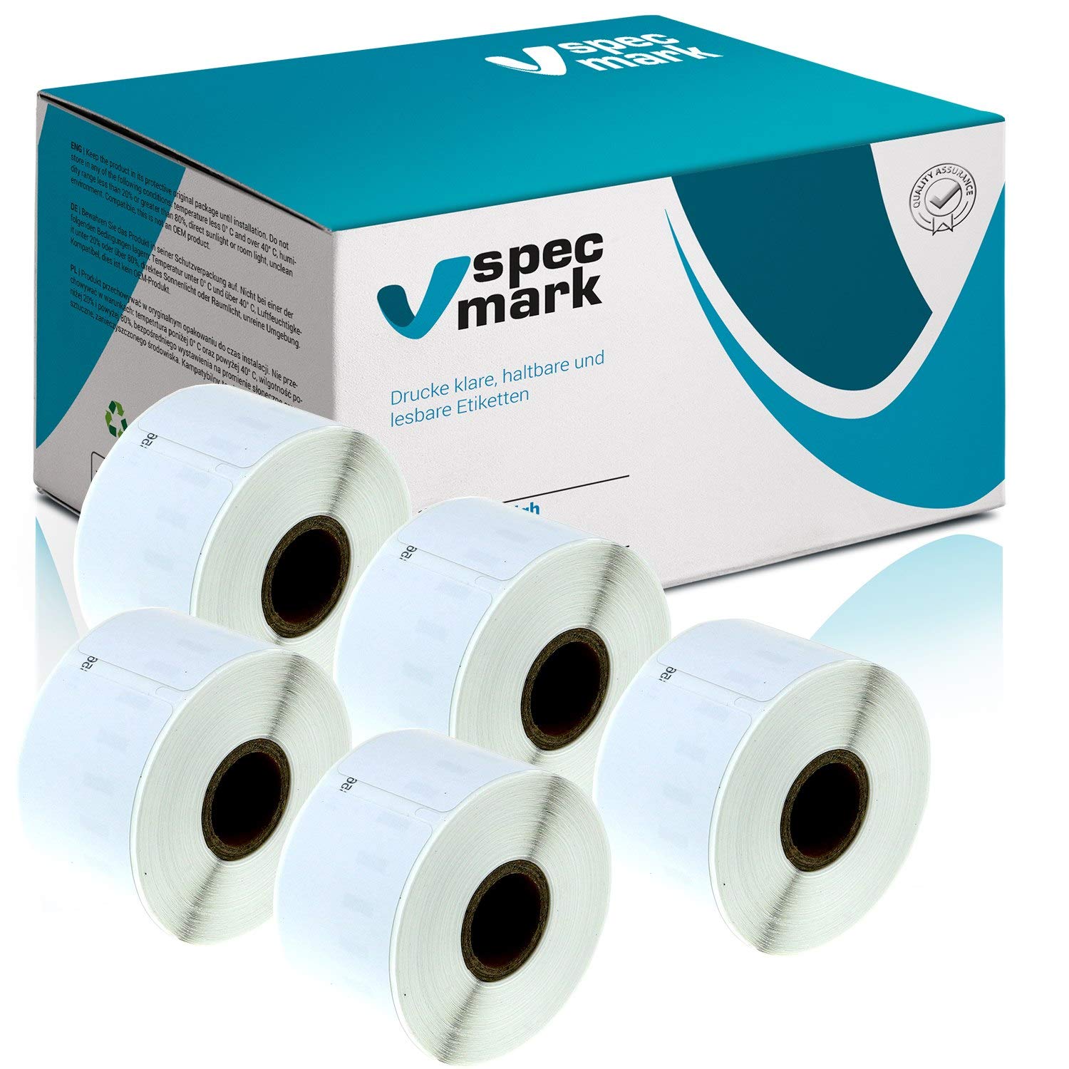specmark Etiketten kompatibel mit DYMO 11356 41mm x 89mm S0722560 300 Stück - Bild 36 von 40