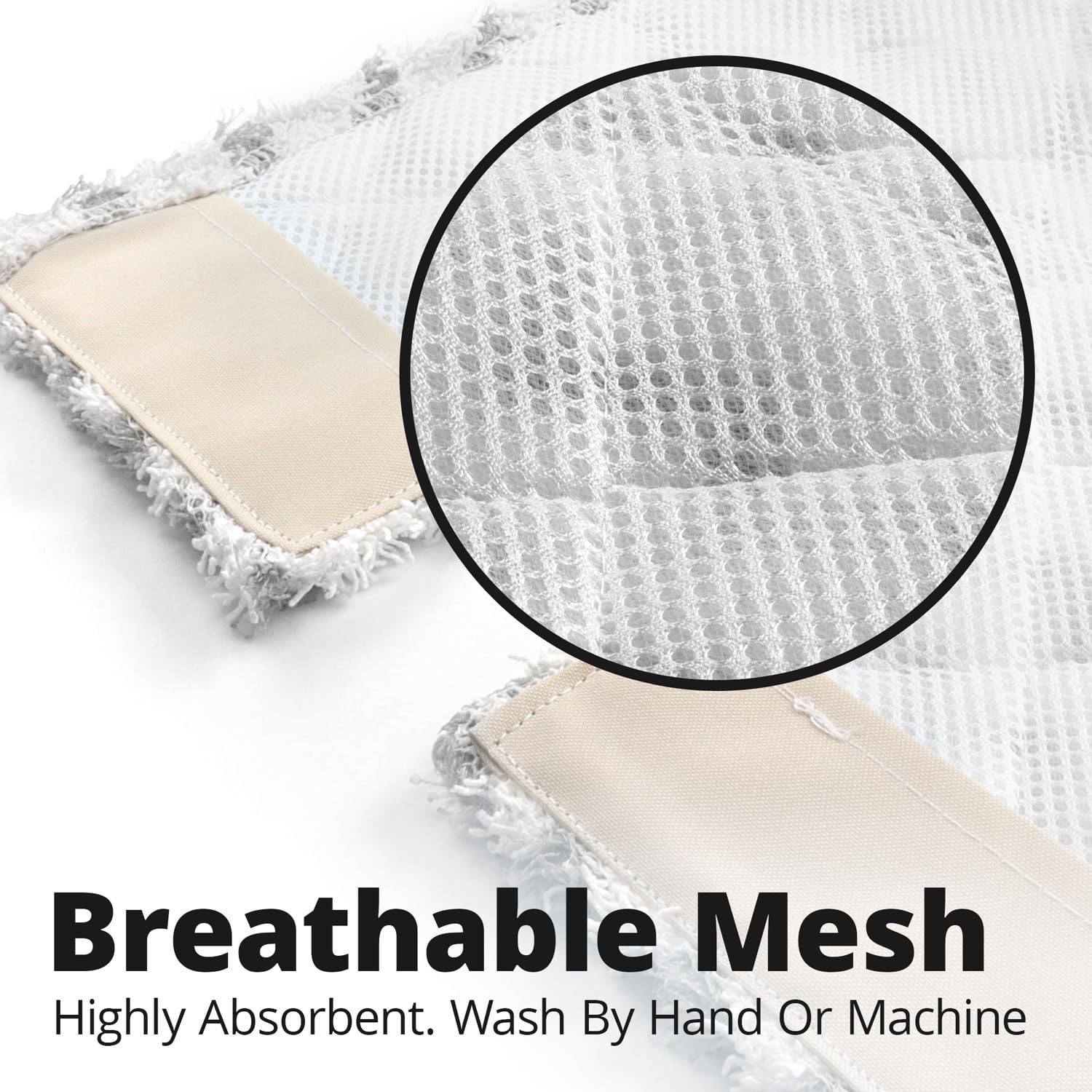 Paquete de almohadillas de vapor para Shark S6001, S6003, S6005 Series Klik n' Flip Steam Mop - Cubiertas rectangulares de microfibra doble cara