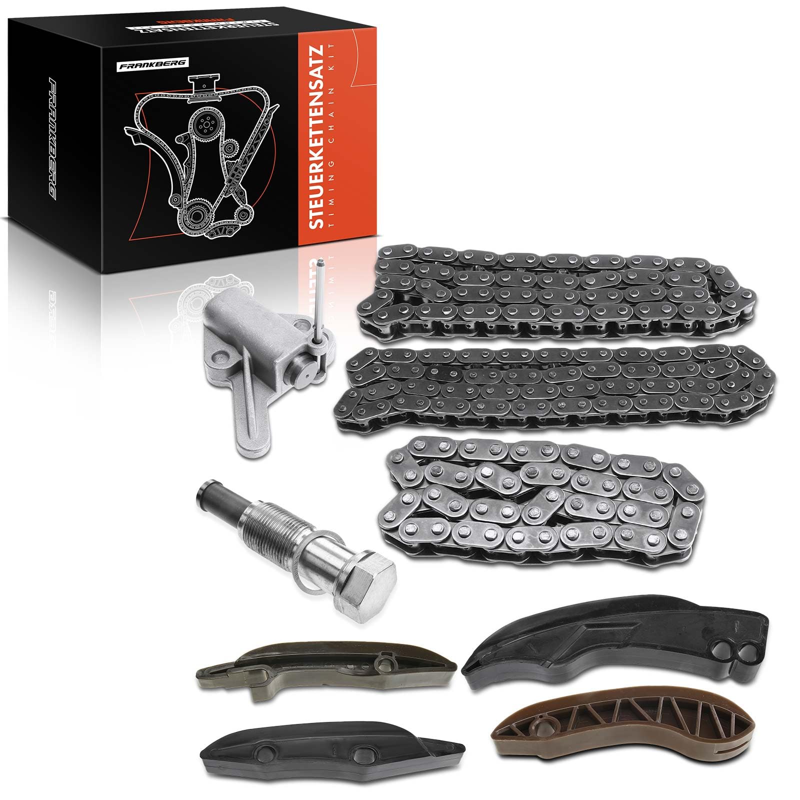 Frankberg Kit catena di distribuzione 11318510014 | Compatibile con: Serie 3 Touring G21 G81, 6 Gran Turismo G32, Serie 7 G11 G12, M.i.n.i Cabrio F57, X1 E84