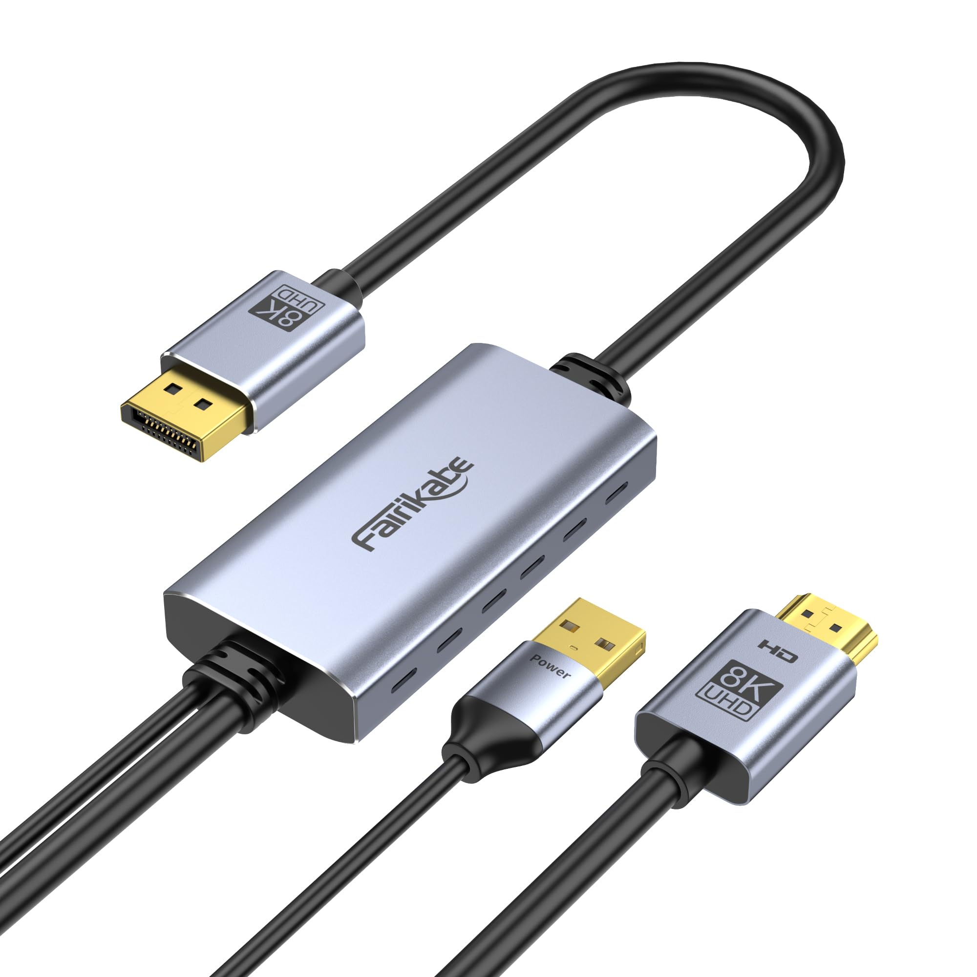 Amazon.com: fairikabe 4K@144Hz HDMI 2.1 to DisplayPort 1.4 Cable