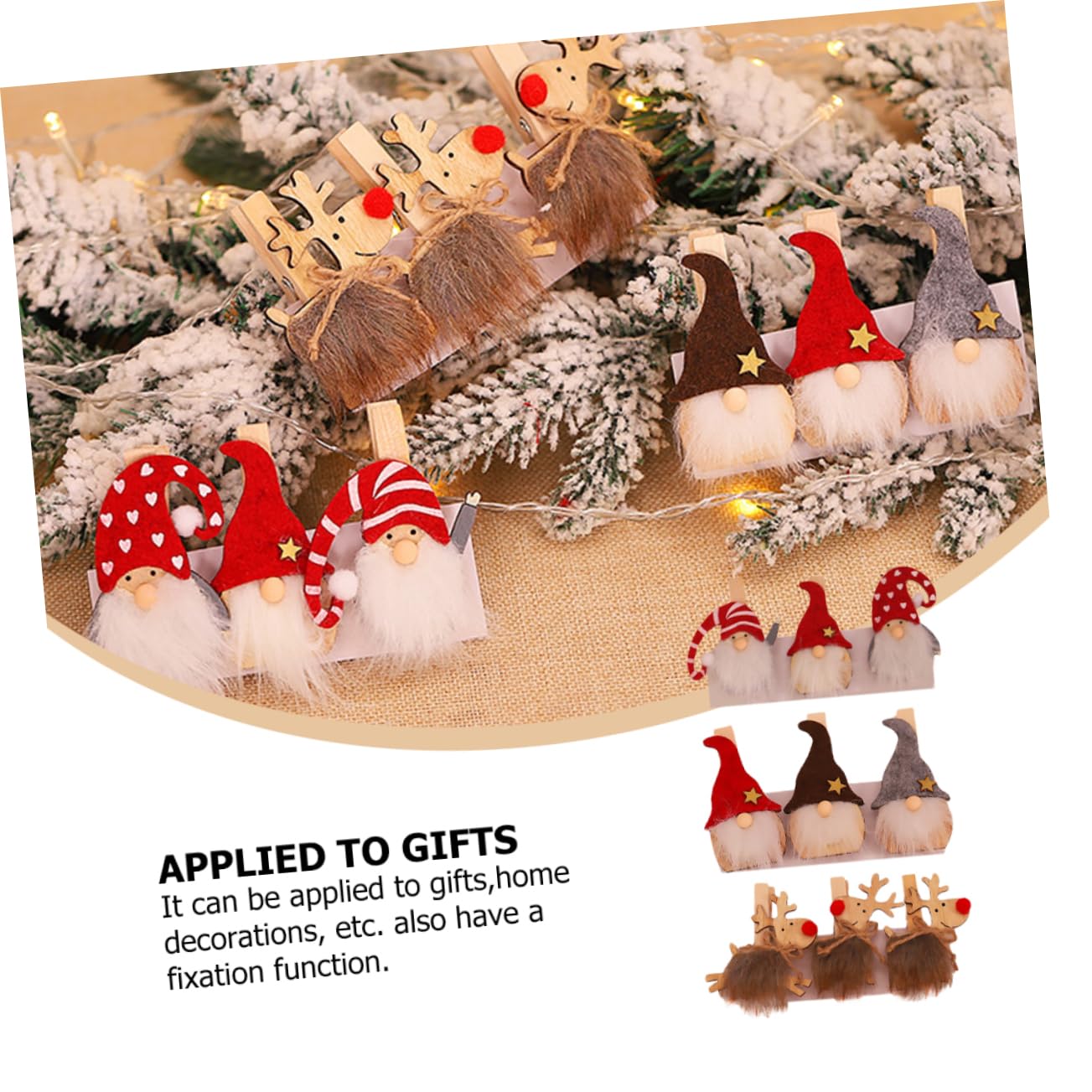 27stücke Weihnachts-holzklammern Im Santa Claus Design Kreative Deko-Clips Für Fotos Notizen Und Partys Advents Und Weihnachtsdekoration Stilvolle Holzverschönerungen Für Jeden
