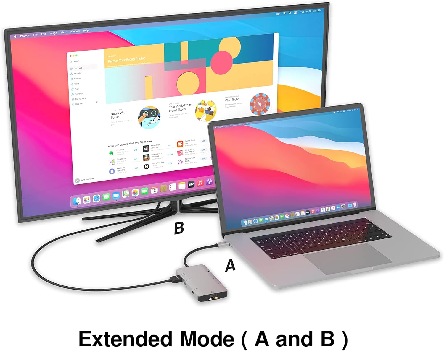 Extended Mode Display Setup