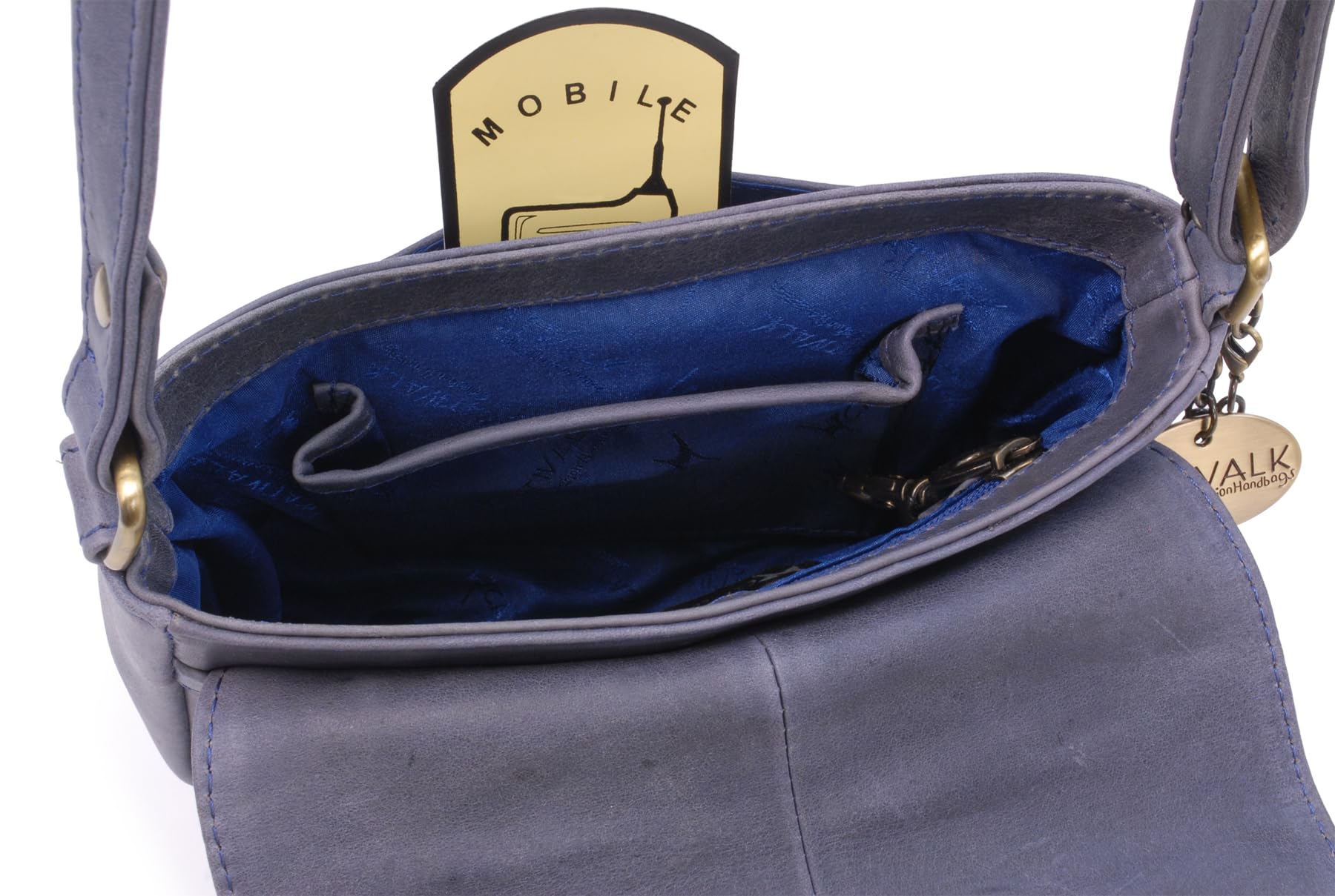Catwalk Collection Handbags - Bandolera Pequeño de Piel - Bolso Cruzado de Mujer - Bolso de Mano con Correa Ajustable - Erin