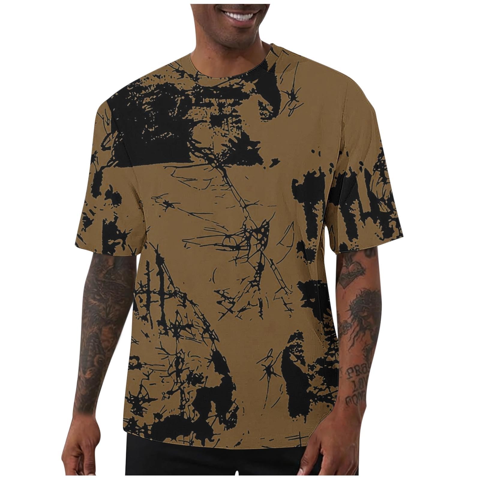Mens Hip Hop Graphic T-Shirts Summer Breatnable Hipster Fashion Print Tees Shirt Casual Stylish Crewneck Tee 2026