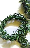 Vista 7 de Mini Wild Leaves Greenery Garland 6 Ft Length
