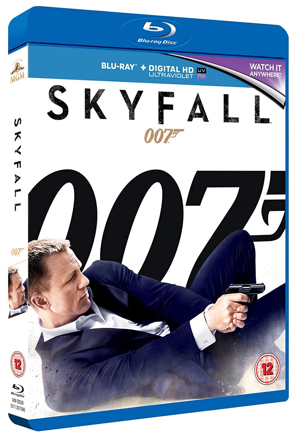 007: Skyfall (2012) - Daniel Craig as James Bond (Blu-ray + Digital HD + UV) (Uncut | Region B Blu-ray | UK Import)
