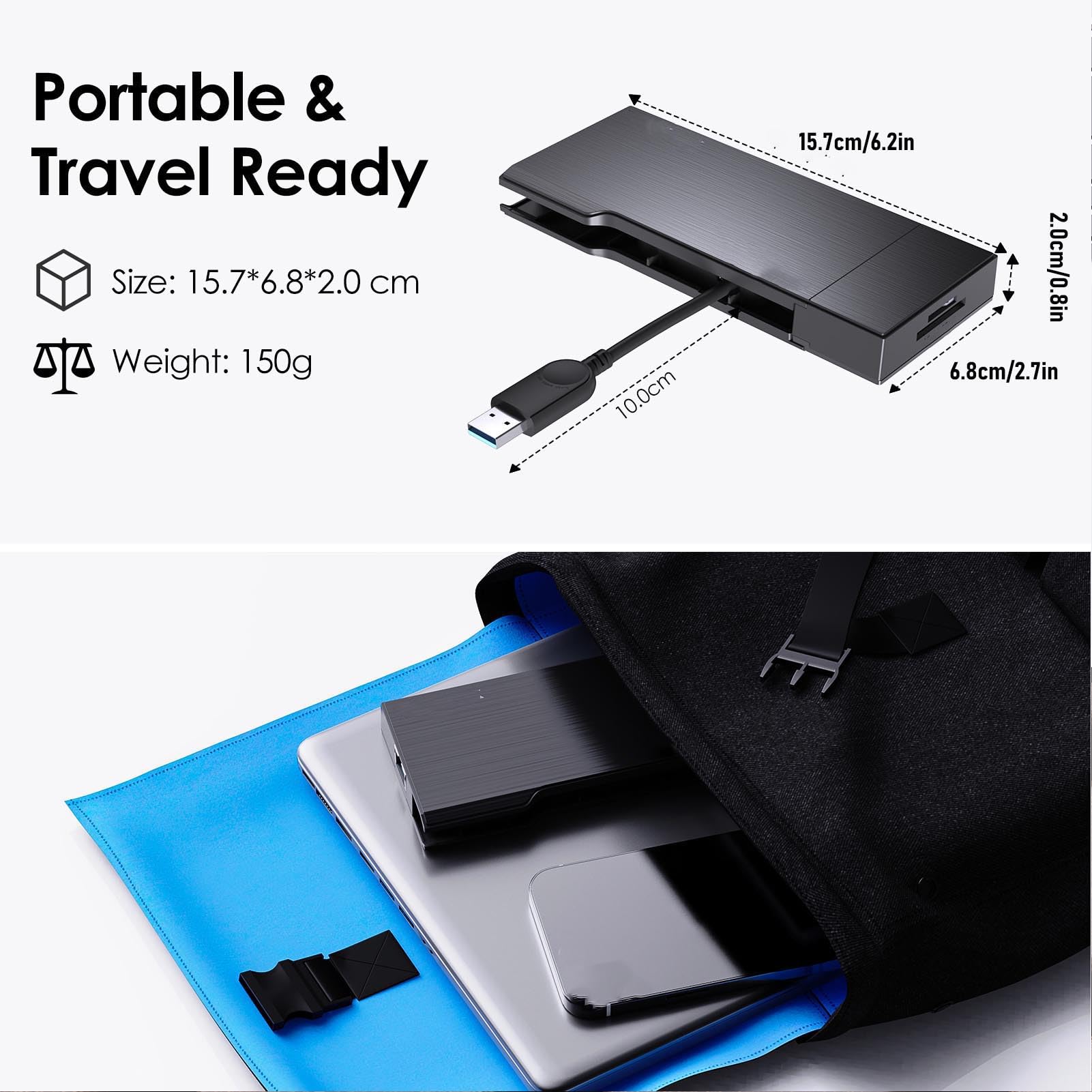 USB C HUB 9 en 1 Estación de Acoplamiento de Pantalla Dual, Adaptador de Múltiples Portátiles con Puerto RJ45 VGA, Interfaz Multimedia 4K HD, Ethernet, 2 X USB3.0, para, OS X