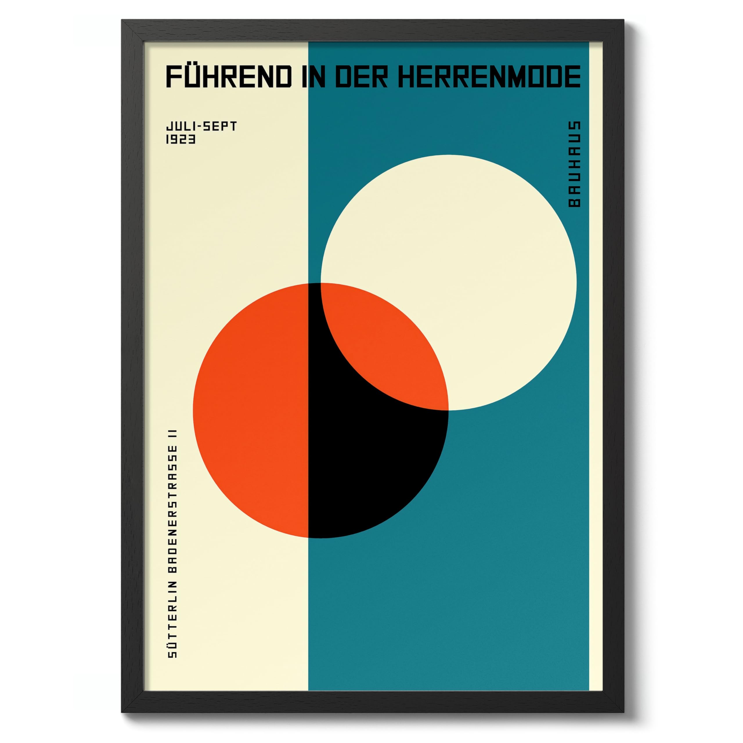 Orange Loop Poster, Bauhaus Print, Framed Abstract Art, Mid-Century Wall Art, Modern Home Decor, Gift Idea, Archival Matte, A2 (Print Only) - 59.4x42cm — view 33
