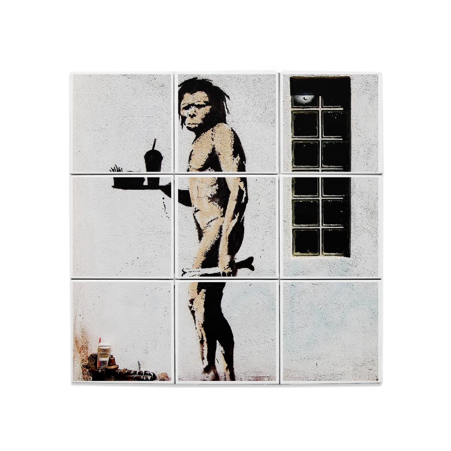 Carreaux céramique décoratif Banksy 15x15 pour faïence murale design