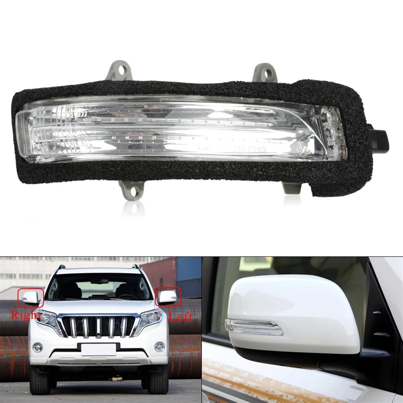 Lusterko boczne kierunkowskaz kierunkowskaz migający kierunkowskaz do LAND CRUISER PRADO Dynamiczne lusterko wsteczne LED kierunkowskaz, lewe i prawe