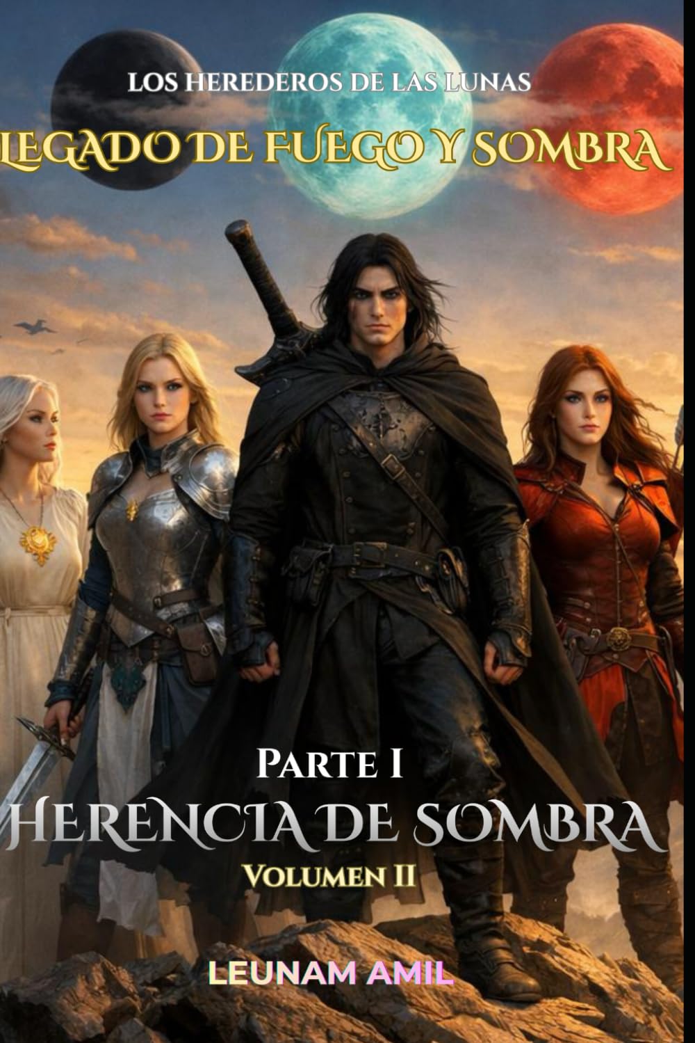 LOS HEREDEROS DE LAS LUNAS: Legado de Fuego y Sombra: Herencia de Sombra — Volumen II