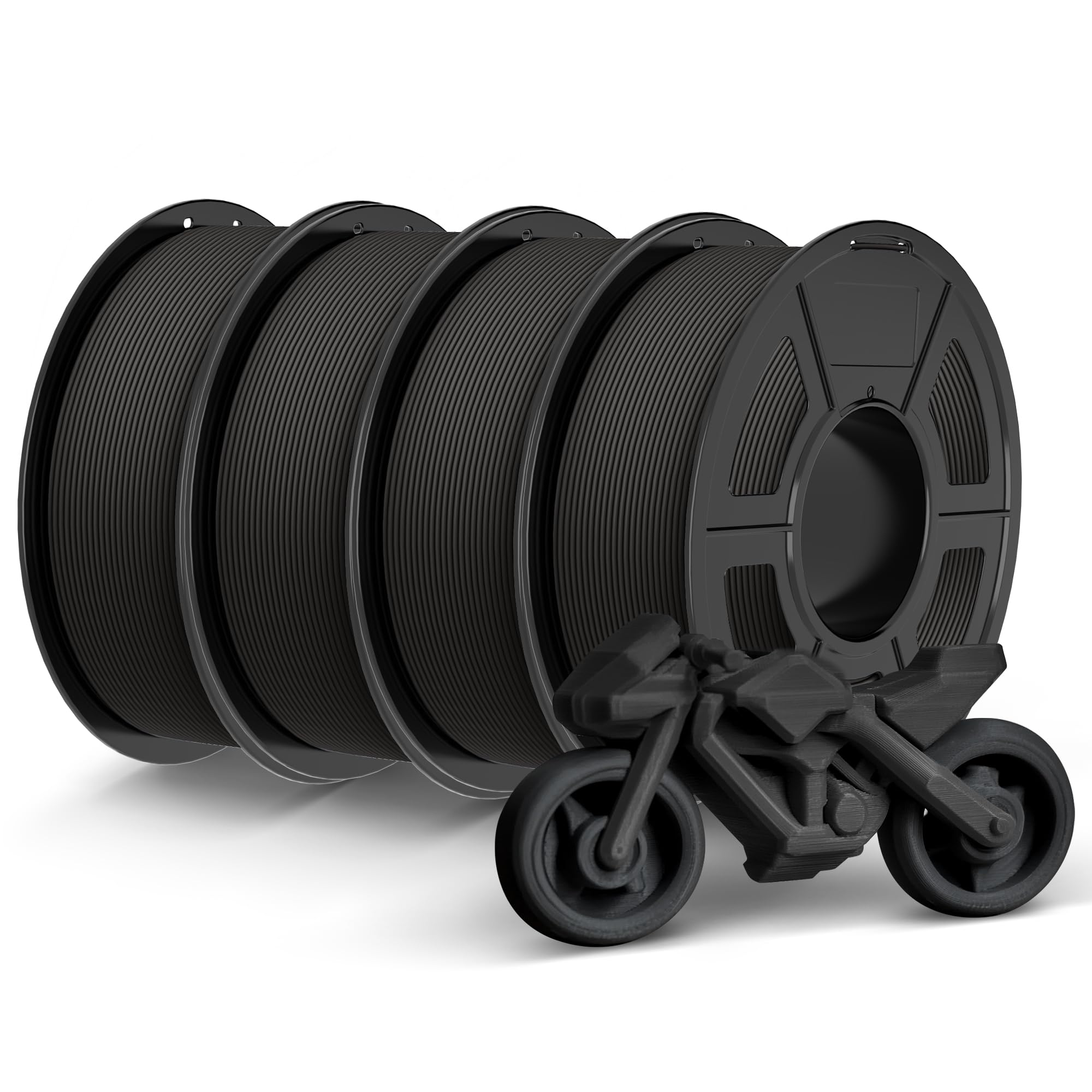TECBEARS Rapid PETG Filament 1.75mm, 4kg Black