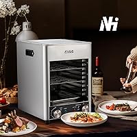 Vista 6 de Newhai Electric Steak Broiler 1700W Indoor Commercial Steak Grill Automatic Steak Broiler for Carnivores Time Temperature Adjustable for Beef