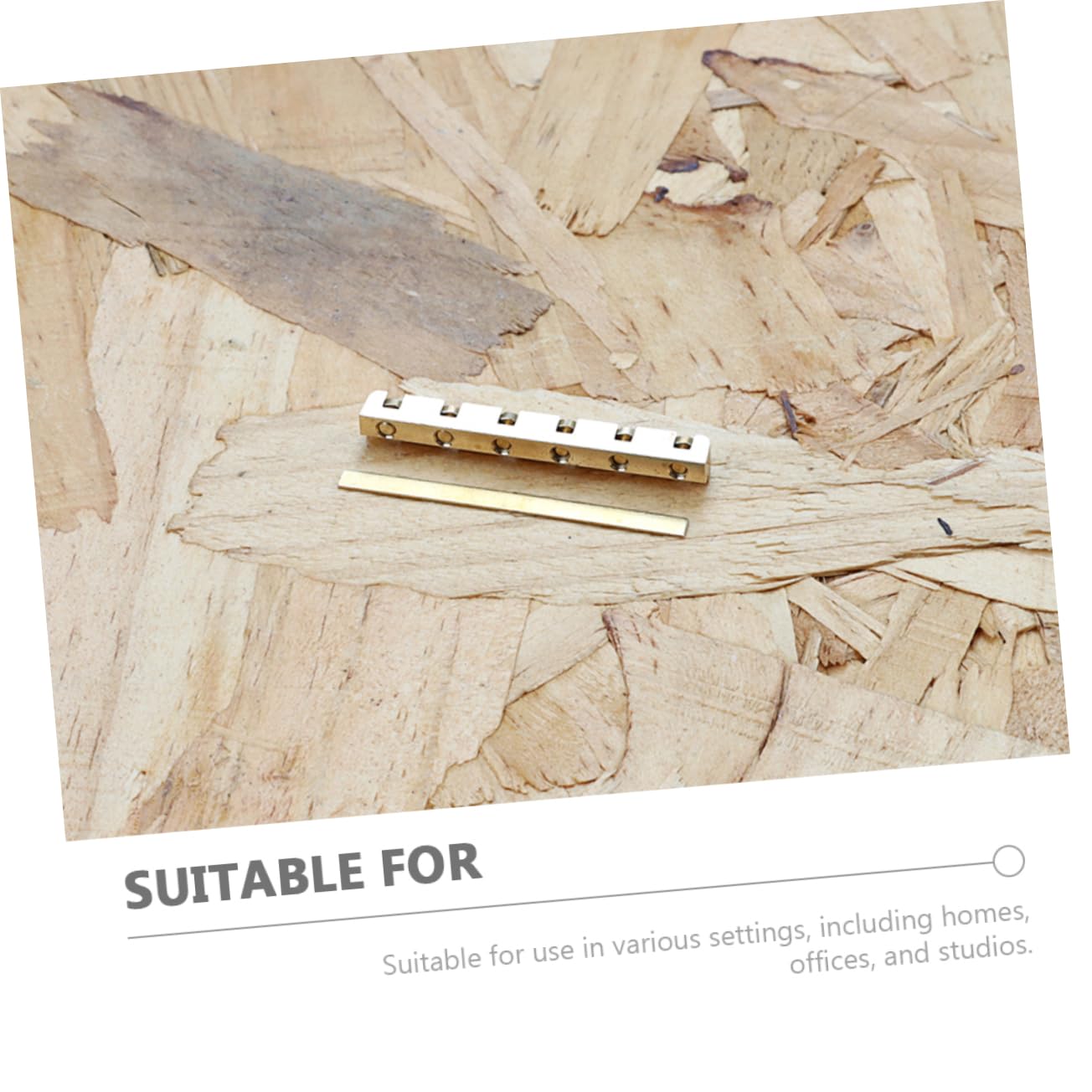 Toyvian Guitar Nut Saddle Bridge Part Replacement Acoustic Guitar Accessories Metal Material