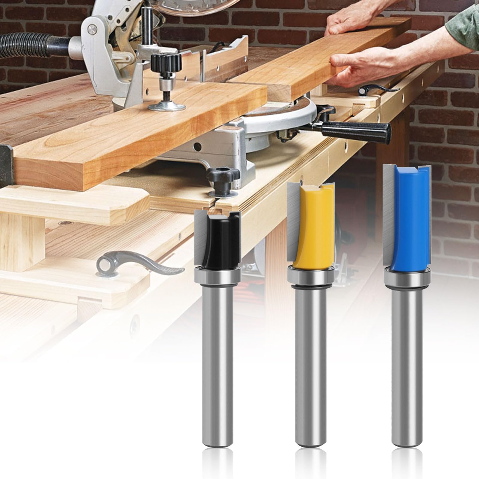 Fresa a filo da 8 mm, fresa a filo in alto, fresa a filo di alta qualità per lavorazione del legno, finiture e bordi