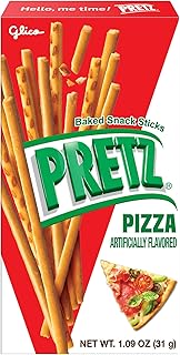 Pizza-Flavored Pretz Pizza Biscuit Sticks – Bold Flavor in a Crunchy Biscuit Stick, Perfect Savory Snack – 5-Pack (31g/1.09oz Each) Pretzels, 1.09 Ounce