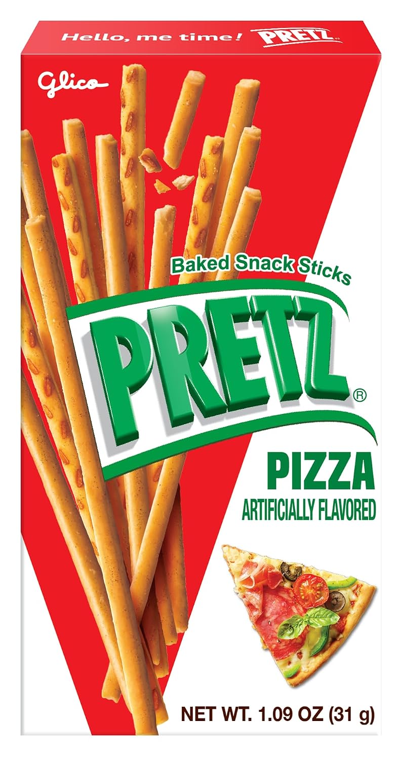 Glico Pretz Biscuit Stick, Pizza Flavored, 1.09 Ounce (Pack of 10)