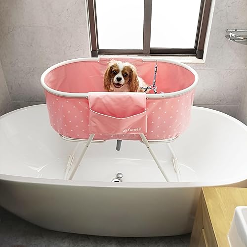 Miniatura 5 de Furesh Little Dipper - Bañera para perros y estación de lavado para baño, ducha y aseo, plegable y portátil, para interiores y exteriores, para