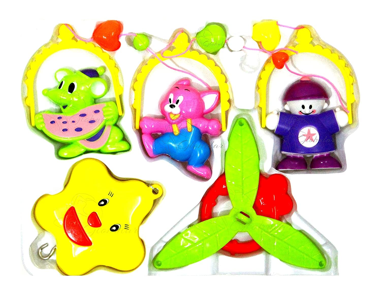Globular Hanging Hormonius Key Operating Music Toys for Babies 0-6 Months Rotatable Born Baby Cradle Toddlers Toys