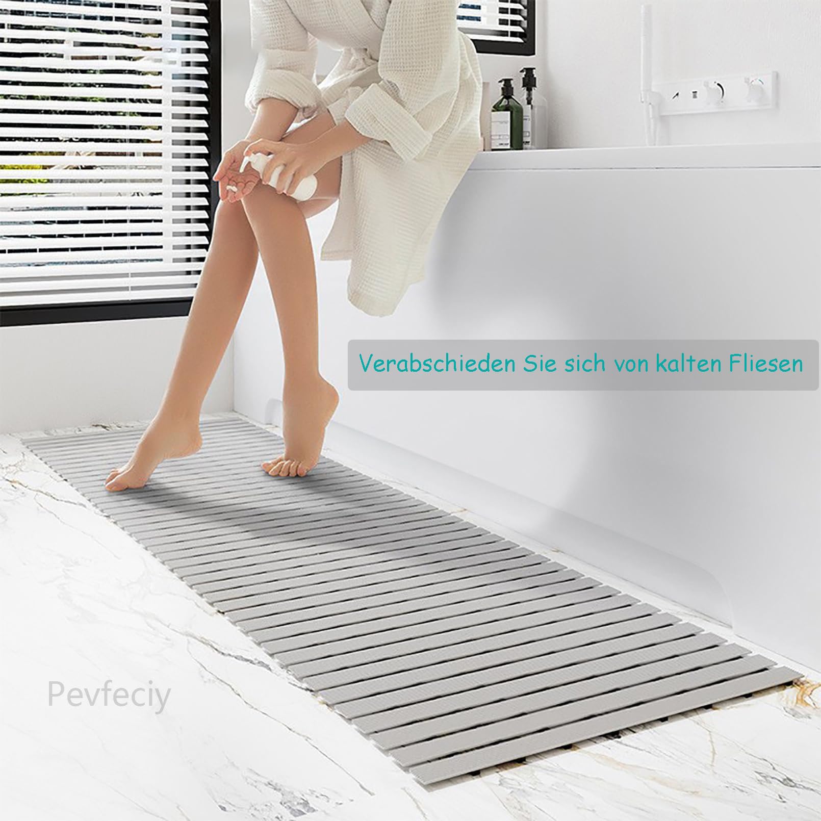 Duschmatte rutschfest 60x60 cm / 1.2 kg duscheinlage rutschfest modern antirutschmatte dusche Duschvorleger,Automatische Entwässerung,Maschinenwaschbar