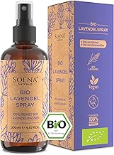 LAVENDELSPRAY für Kopfkissen BIO - 200ml [BIO-ZERTIFIZIERT] 100% NATURREIN Aus Echtem Lavendel | 100% Natürlich - Ohne Zusatzstoffen & Frei von Alkohol - Bio Lavendelwasser