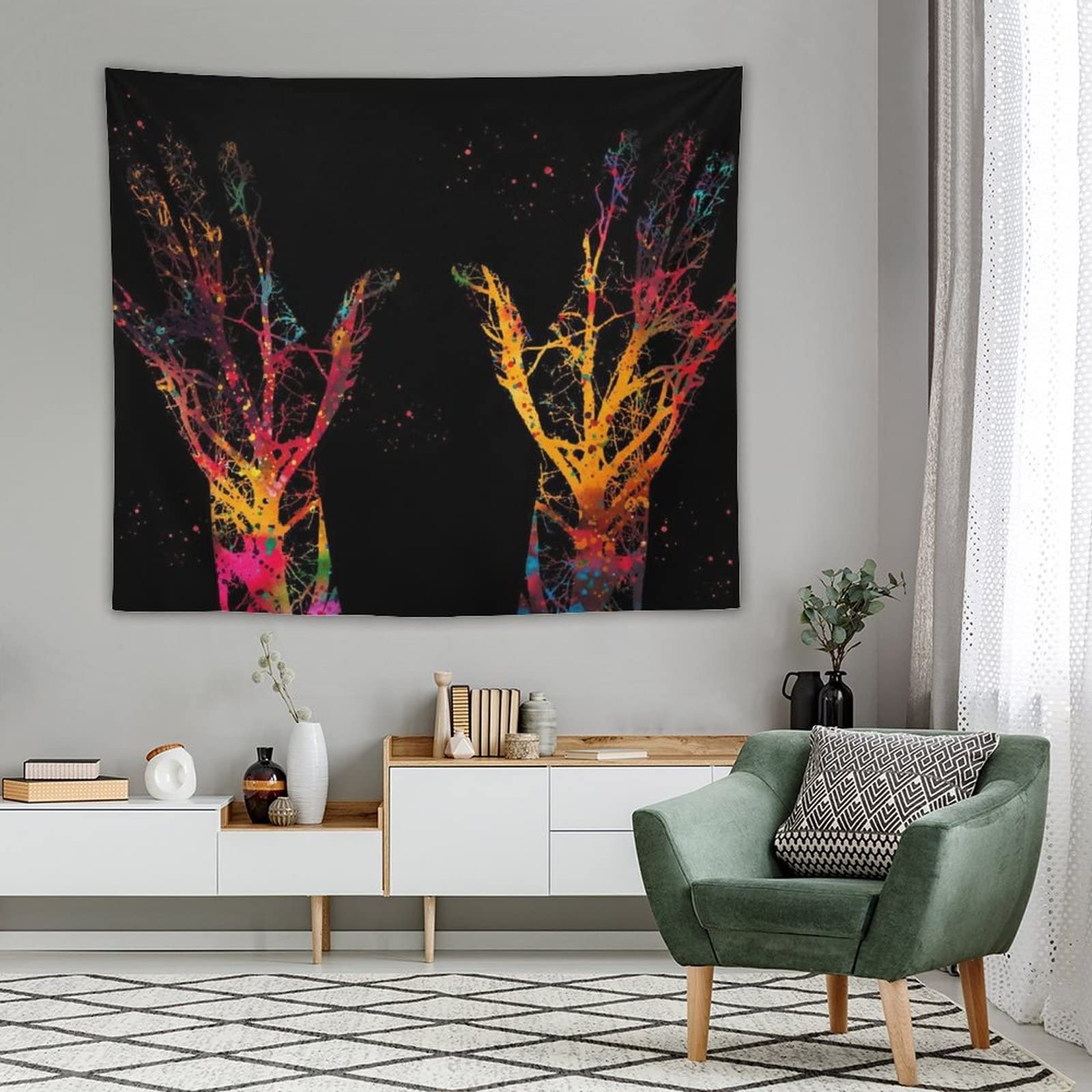 アート作品 油絵 絵画 芸術品 インテリア雑貨 タイThailand タペストリ Amazon.co.jp: 医療科学アート人間の血管のタペストリー タペストリー
